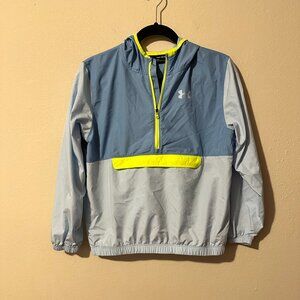 Youth under armour windbreaker 1/4 zip up jacket , duffle bag